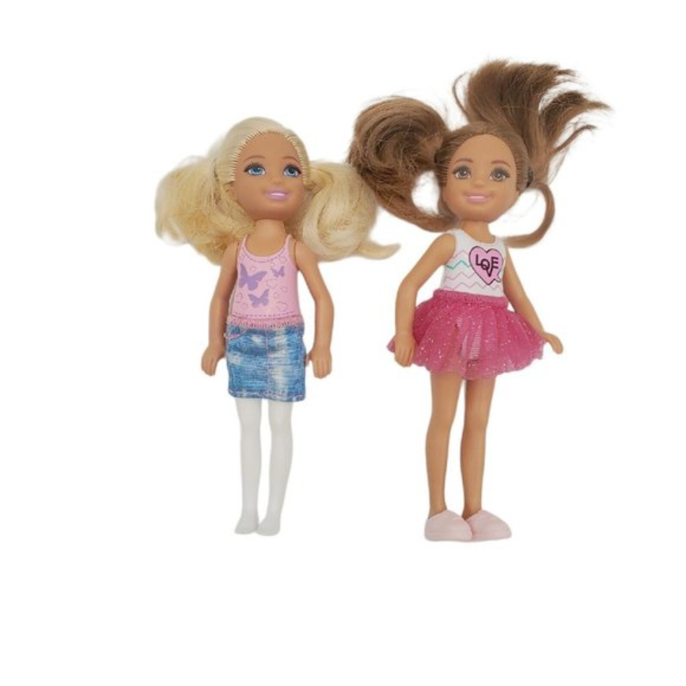 Barbie Mattel Little Sister Chelsea Kelly‎ Lot Of Two Blond Brunette